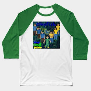 Blue and Yellow Clay(fish) Baseball T-Shirt